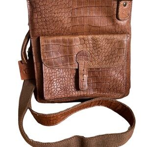 Brown Leather Crossbody Bag
